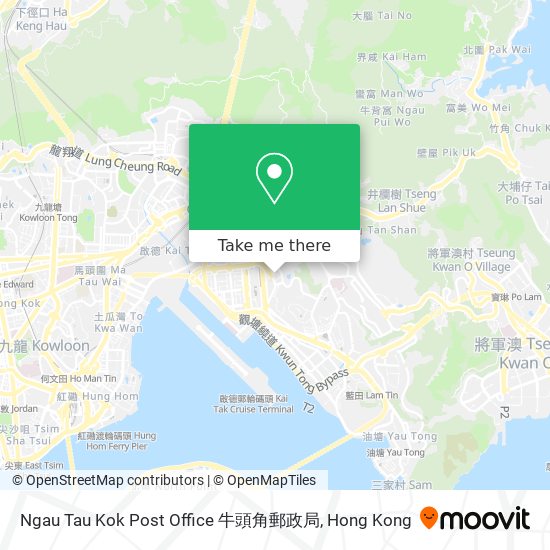 Ngau Tau Kok Post Office 牛頭角郵政局地圖