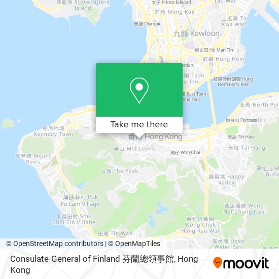 Consulate-General of Finland 芬蘭總領事館地圖