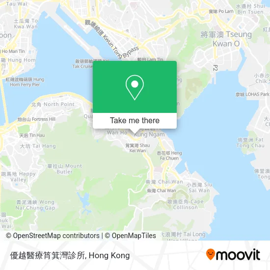 優越醫療筲箕灣診所地圖