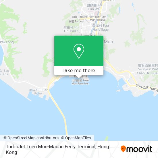 TurboJet Tuen Mun-Macau Ferry Terminal map