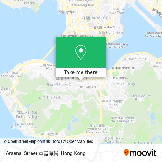 Arsenal Street 軍器廠街 map