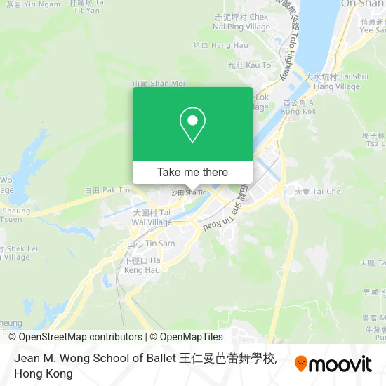 Jean M. Wong School of Ballet 王仁曼芭蕾舞學校地圖