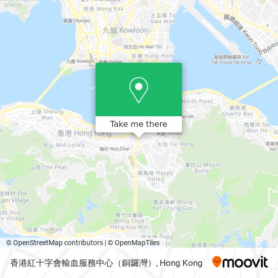 香港紅十字會輸血服務中心（銅鑼灣） map
