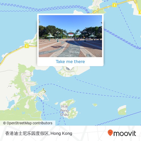 香港迪士尼乐园度假区 map