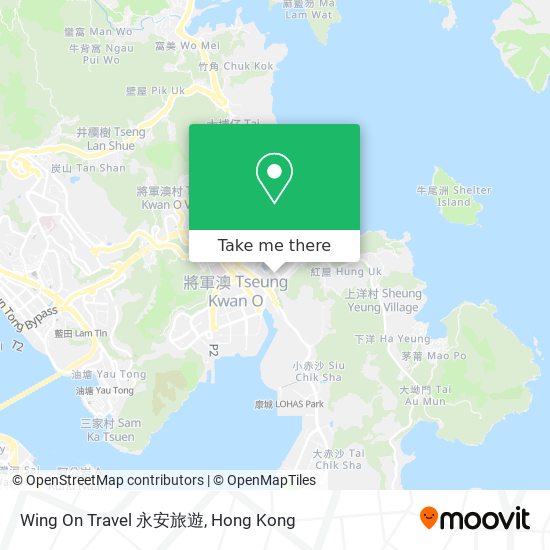 Wing On Travel 永安旅遊 map