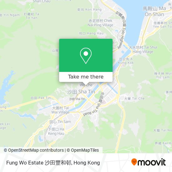 Fung Wo Estate 沙田豐和邨 map