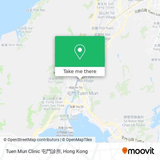 Tuen Mun Clinic 屯門診所 map