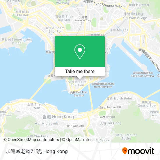 加連威老道71號 map