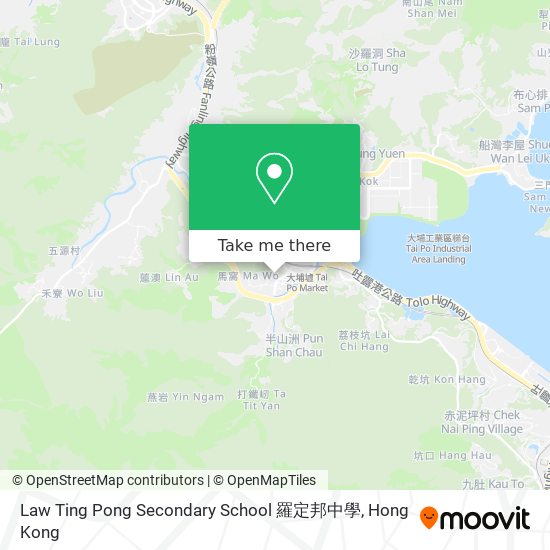 Law Ting Pong Secondary School 羅定邦中學 map