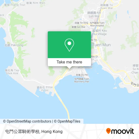 屯門公眾騎術學校地圖