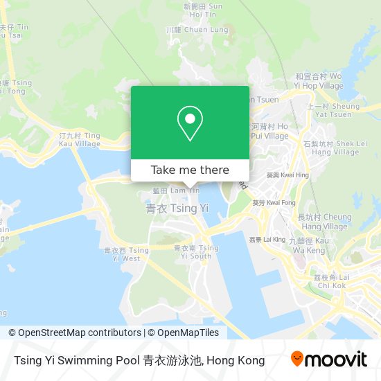 Tsing Yi Swimming Pool 青衣游泳池地圖