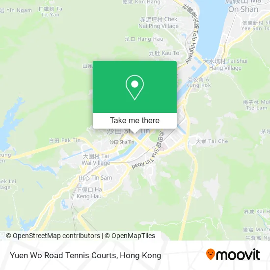 Yuen Wo Road Tennis Courts地圖