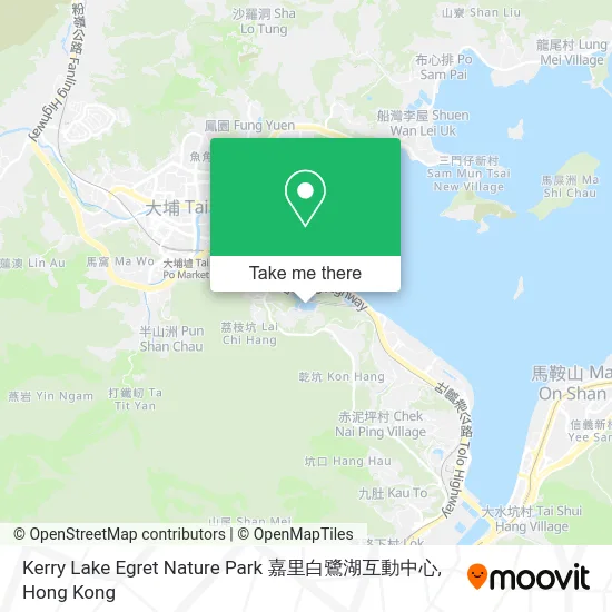 Kerry Lake Egret Nature Park 嘉里白鷺湖互動中心 map