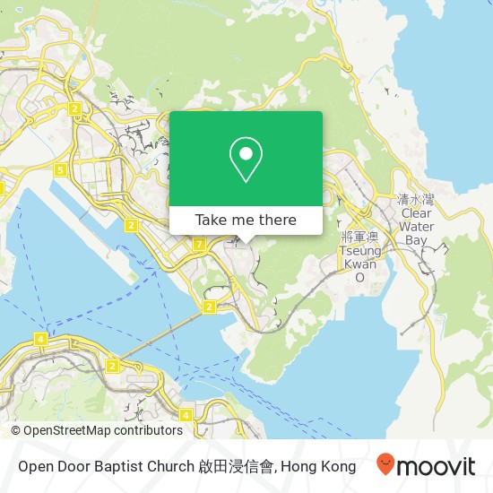 Open Door Baptist Church 啟田浸信會 map