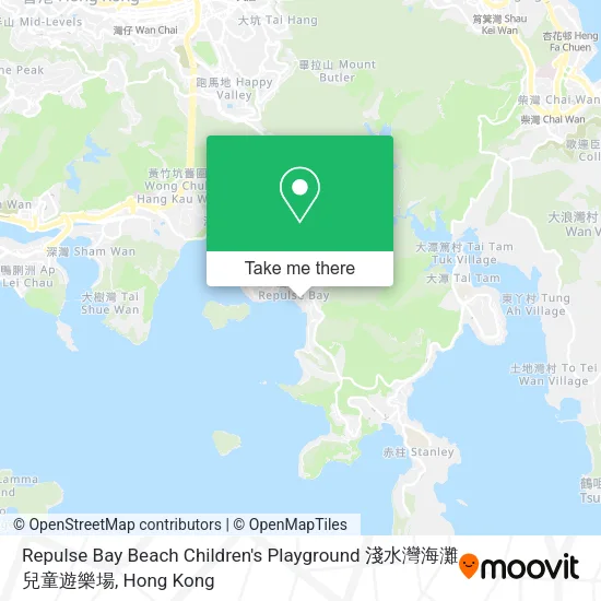 Repulse Bay Beach Children's Playground 淺水灣海灘兒童遊樂場 map