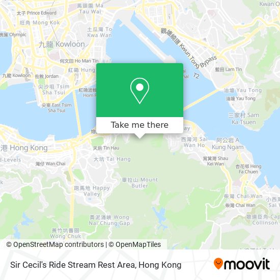 Sir Cecil's Ride Stream Rest Area map