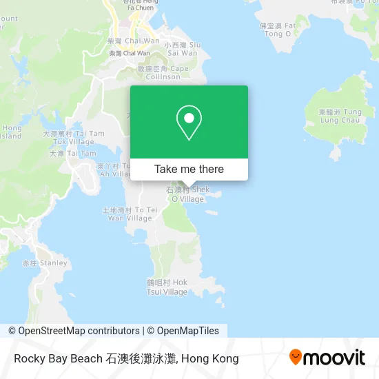 Rocky Bay Beach 石澳後灘泳灘 map