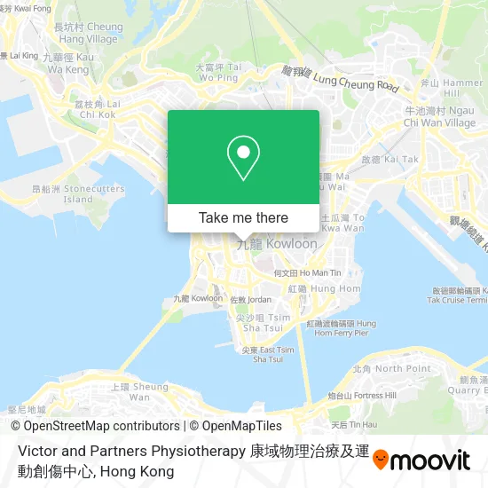 Victor and Partners Physiotherapy 康域物理治療及運動創傷中心地圖