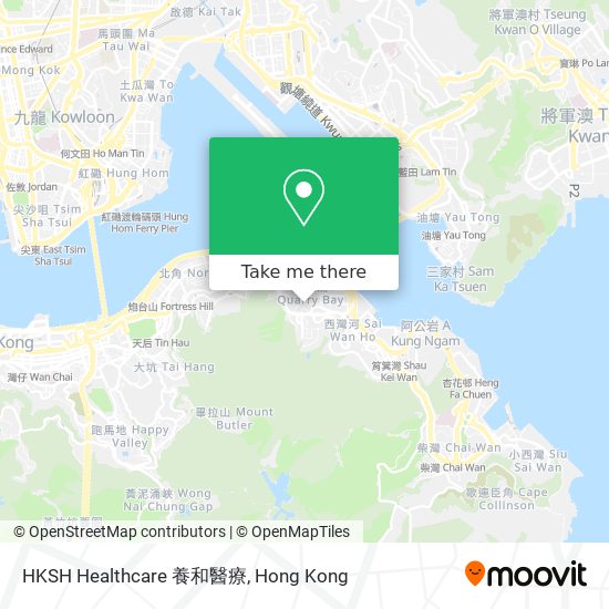 HKSH Healthcare 養和醫療 map