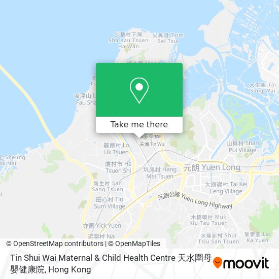Tin Shui Wai Maternal & Child Health Centre 天水圍母嬰健康院地圖