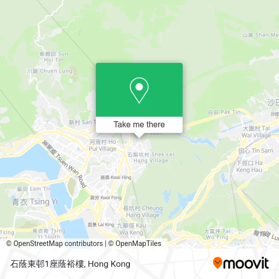 石蔭東邨1座蔭裕樓地圖