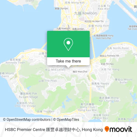 HSBC Premier Centre 匯豐卓越理財中心 map