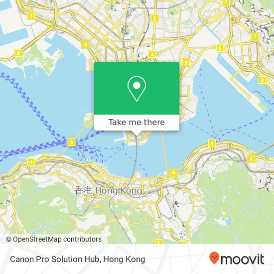 Canon Pro Solution Hub map