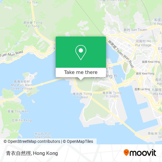 青衣自然徑 map