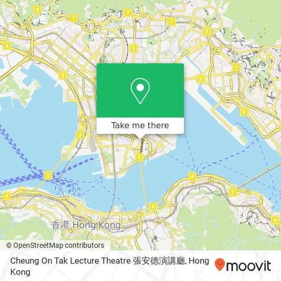 Cheung On Tak Lecture Theatre 張安德演講廳 map