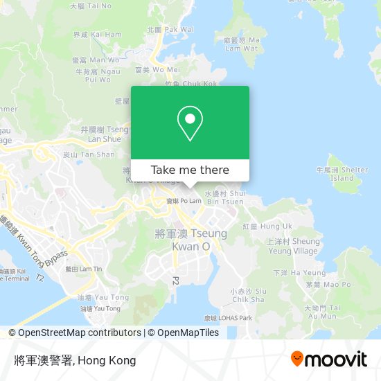 將軍澳警署地圖