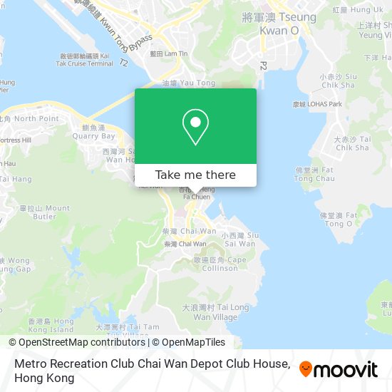 Metro Recreation Club Chai Wan Depot Club House地圖