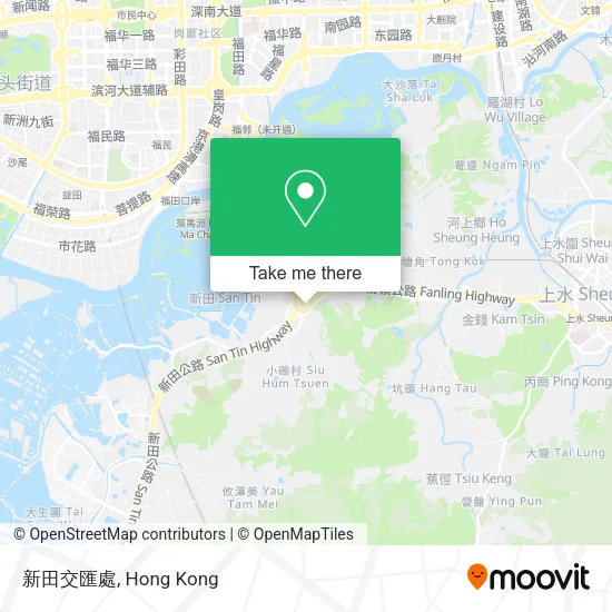 新田交匯處地圖