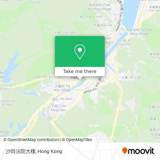 沙田法院大樓地圖