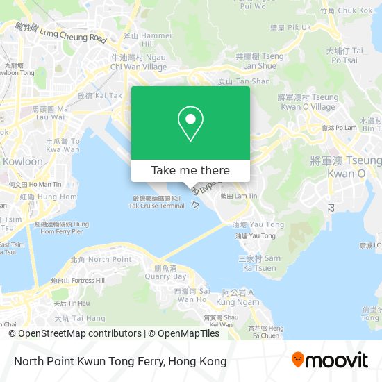 North Point Kwun Tong Ferry地圖