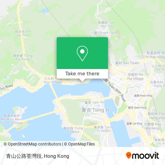 青山公路荃灣段地圖