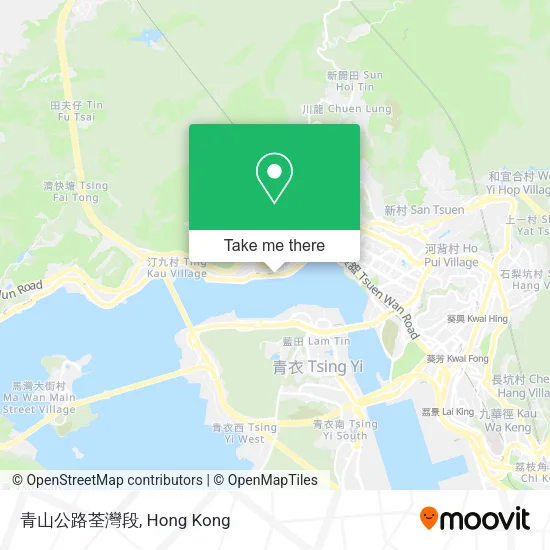 青山公路荃灣段地圖