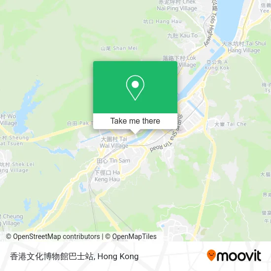 香港文化博物館巴士站 map