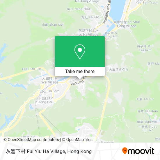 灰窰下村 Fui Yiu Ha Village map