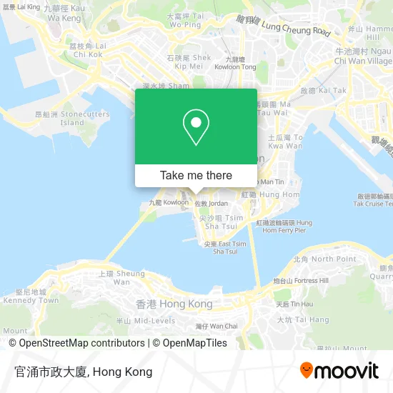 官涌市政大廈地圖