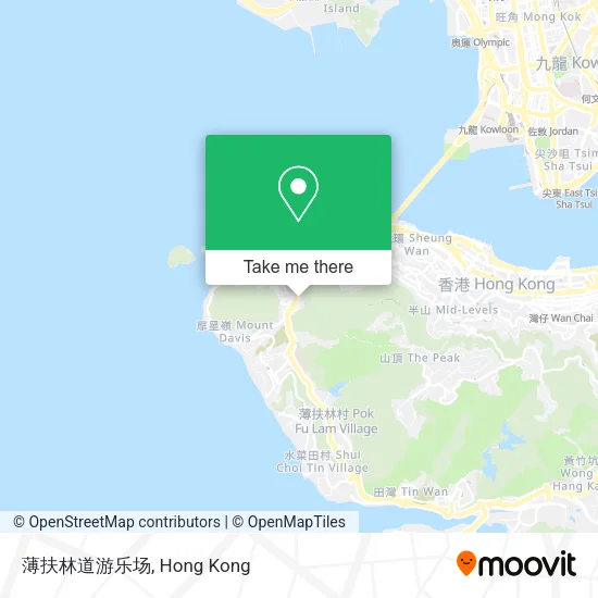 薄扶林道游乐场 map