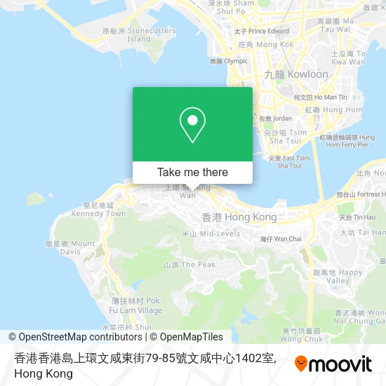 香港香港島上環文咸東街79-85號文咸中心1402室地圖