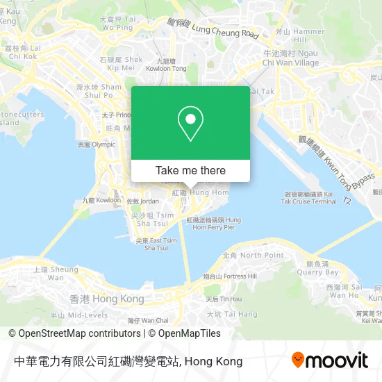 中華電力有限公司紅磡灣變電站地圖