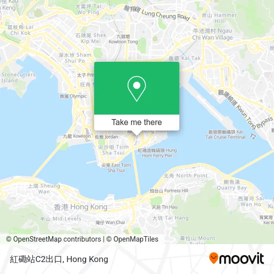 紅磡站C2出口地圖