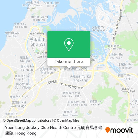 Yuen Long Jockey Club Health Centre 元朗賽馬會健康院 map