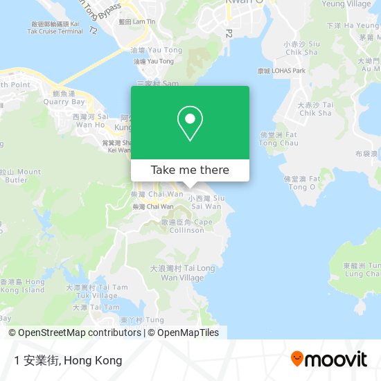 1 安業街 map