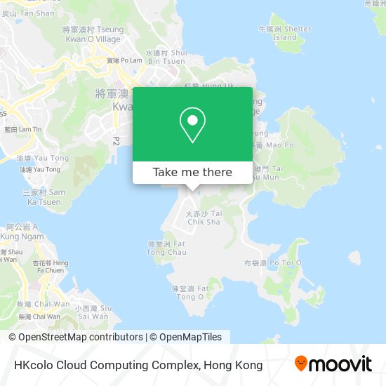 HKcolo Cloud Computing Complex map