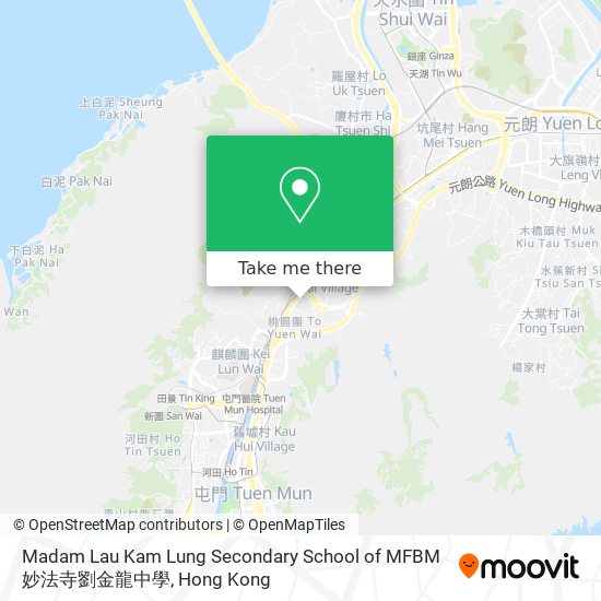 Madam Lau Kam Lung Secondary School of MFBM 妙法寺劉金龍中學 map