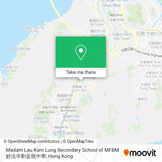 Madam Lau Kam Lung Secondary School of MFBM 妙法寺劉金龍中學 map