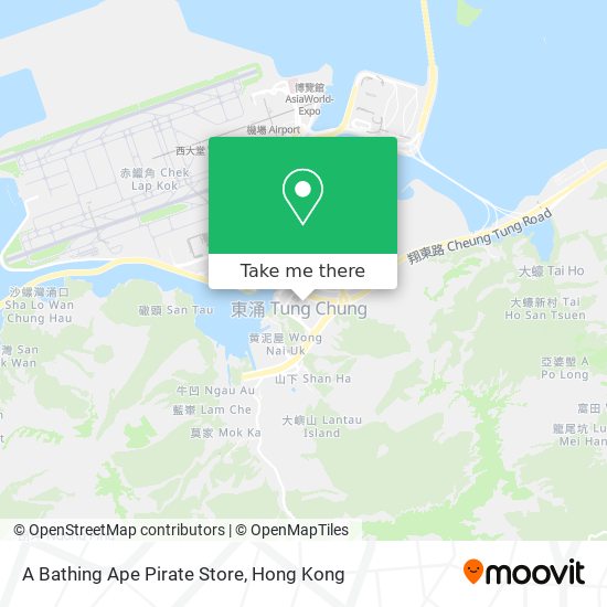 A Bathing Ape Pirate Store map