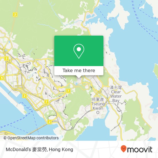 McDonald's 麥當勞 map